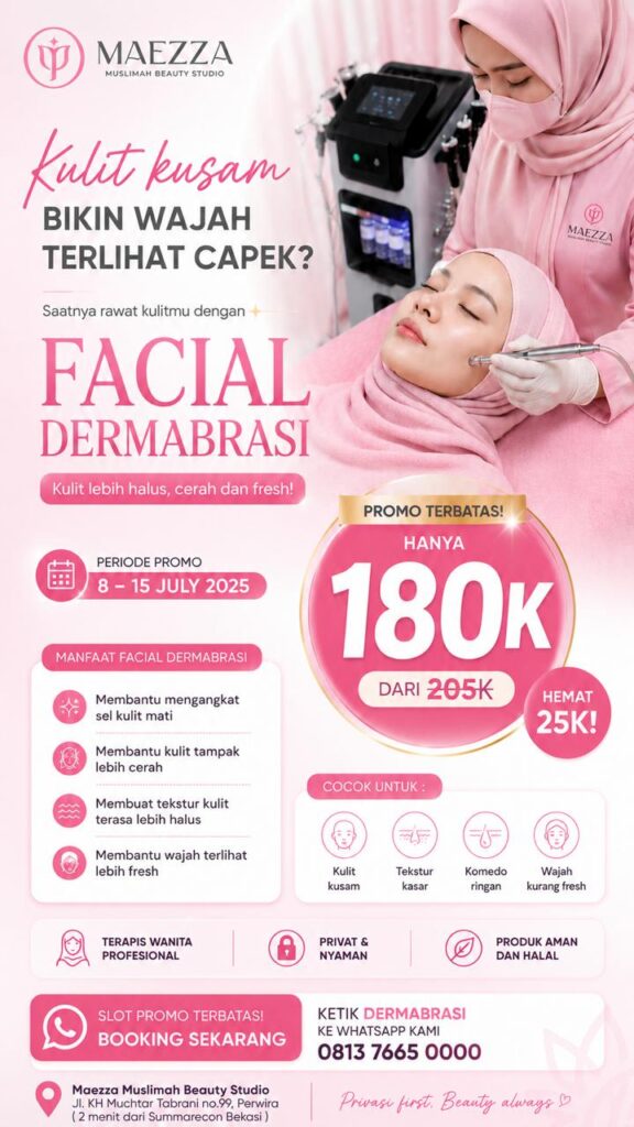 Promo Facial Dermabrasi Rambut Juli Maezza Salon and Spa Wanita Bekasi